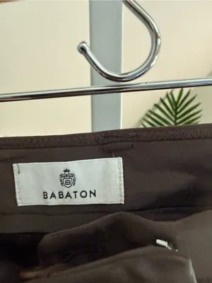 Babaton Aritzia Satin Cargo Pants Olive Green/brown High Rise 2 thumbnail 4