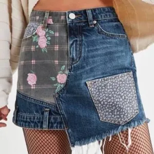 Bdg denim patch skirt nwot thumbnail 1