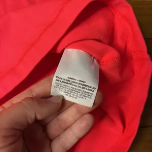 Nike Pro Hyperwarm Funnel Neck Dri-FIT Top Medium Neon Coral thumbnail 6