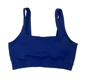 NUX Navy Blue‎ Sports Bra Stretch Activewear Athleisure Large thumbnail 1