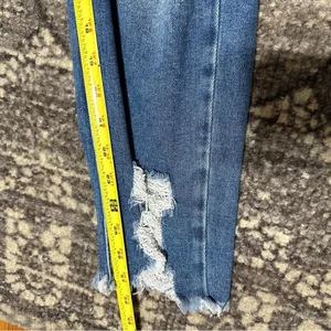 KanCan Women’s Size 15 31 Light Blue Wash High Rise Destroyed Ankle Skinny Jeans thumbnail 11