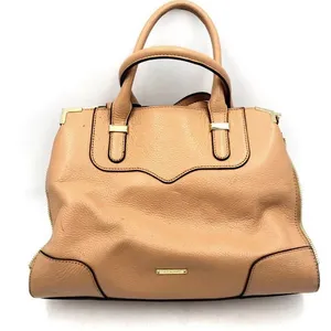 Rebecca Minkoff Peach Tan Pebbled Leather Satchel Bag Purse 🌺🌺 thumbnail 1
