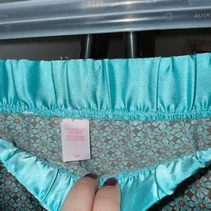 Victoria's Secret Aqua and White Patterned Shorts thumbnail 2