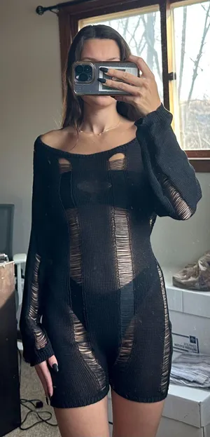 Swim Coverup Black thumbnail 1