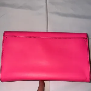 Kate Spade Vibrant Pink Clutch with Bow Accent thumbnail 5