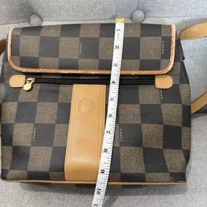 Vintage FENDI Bag Checkered Original Design Crossbody Luxury thumbnail 11