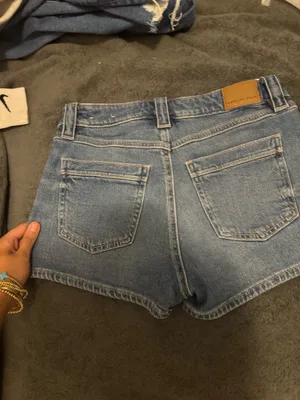 American Eagle Outfitters blue jean shorts with pockets thumbnail 5