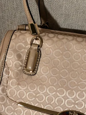 COACH Madison Turnlock 2way Handbag Elegant Signature Gold Hardware Finish ✨ thumbnail 5
