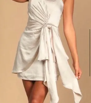 Lulu's Tan Strapless Sheath Dress Cocktail thumbnail 8