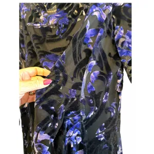 Tahari Arthur S. Levine Floral Velvet Burnout Dress - Size 10 thumbnail 10