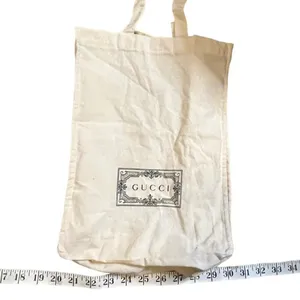 Gucci Cream lightweight Cloth tote bag with handles thumbnail 8