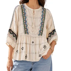 Anthropologie Vineet Bahl peasant blouse thumbnail 2