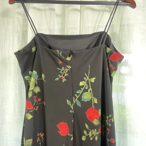 Arianna Rachel Kaye Ladies 8 Petite Long Black‎ Floral Maxi Evening Gown Elegant thumbnail 4