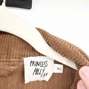 Princess‎ Polly Women Brown Western Boho Oversized Corduroy Trucker Jacket M/L thumbnail 7