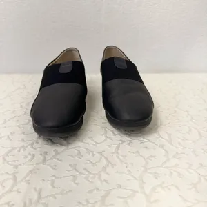 Fly London Softinos Shoes Size 8.5 Leather Mules Comfy Soft Slip On Navy Light thumbnail 8