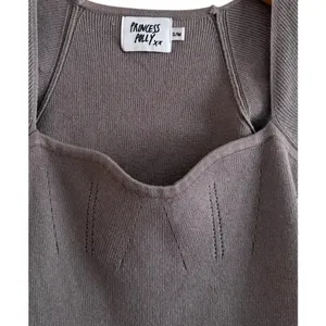 Princess Polly Mini Dress Women S/M Grey Excellent Ribbed Knit Sweetheart Corset thumbnail 8