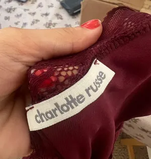 Charlotte Russe Red Wine Dress Lace thumbnail 6