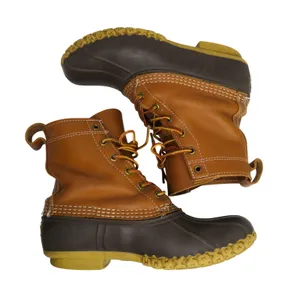 L.L. Bean Women’s Bean Boots 8” Lace Up Tan Brown Gum Boots Size 7 Classic thumbnail 6