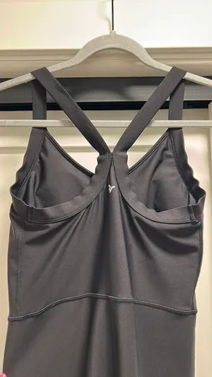 Black Athletic Romper Old Navy thumbnail 2