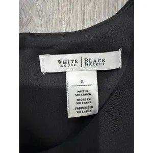 White House Black Market Colorblock Fit & Flare Feminine Tweed Career Dress Sz 0 thumbnail 6