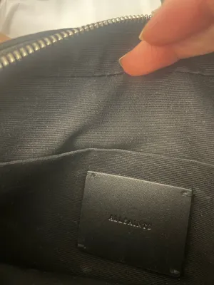 AllSaints Black Pebbled Leather crossbody camera bag thumbnail 8