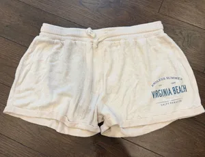 Ocean Drive Cream Terry Virginia Beach Women's Lounge Shorts Medium - C72-041 thumbnail 1