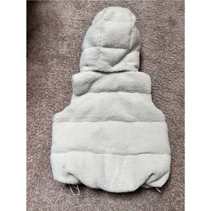 Lululemon Wunder Puff Cropped Vest Textured Fleece - Bone thumbnail 12