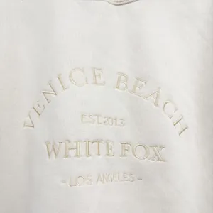 White Fox Womens Venice Beach Embroidered Casual Oversized Sweatshirt S/M thumbnail 2