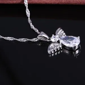 Angel CZ Sterling Silver Jewelry Sets thumbnail 3
