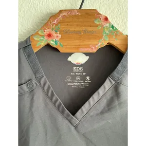 Dickies EDS Essentials Scrub Top XS Excellent Gray V-Neck Short Sleeve Stretch thumbnail 3