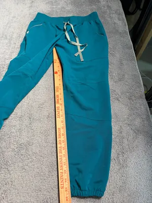 Figs pacific blue Teal Drawstring Jogger scrub Pants M/P thumbnail 4