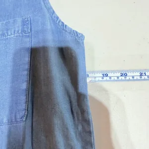 NWT Boutique Chambray Shirt Dress Womens Size M‎ Blue Sleeveless Button Down thumbnail 8