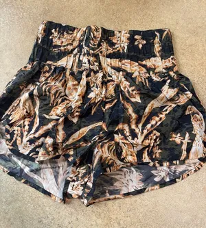 FP Movement by Free People Black Floral High-Rise Athletic Shorts thumbnail 1