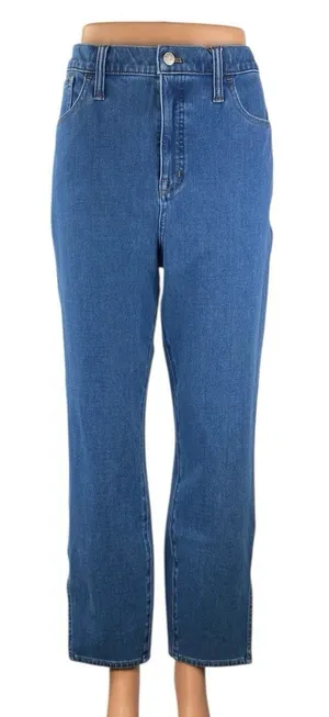 Madewell Roadtripper Women's Blue High Waisted Straight Leg Denim Jeans Size 32 thumbnail 1