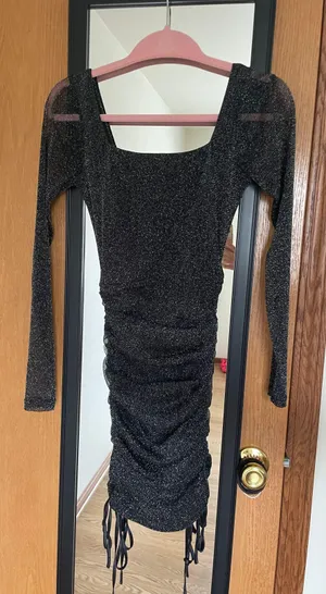 Showpo Sparkly Mini Dress thumbnail 1