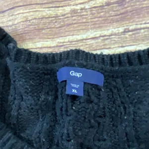 GAP Sweater Women’s Crew Neck Pullover White & Black Size XL thumbnail 3