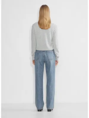 Denim Forum The Farrah Hi-Rise Wide Leg Jeans Light Wash Size 26 Aritzia thumbnail 2