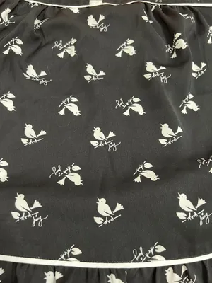 Juicy Couture Bird Print Satin Pajama Set | Cami & Shorts | Size S thumbnail 9