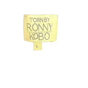 Torn by Ronny‎ Kobo Cut Out Neckline Black Long Sleeve Ribbed Sweater Size Large thumbnail 6