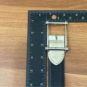 LAUREN Ralph Lauren Black & Gold Leather Reversible Women’s Belt Waist 29.5-33.5 thumbnail 10
