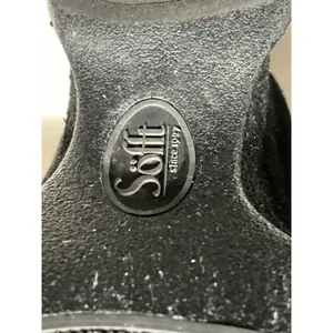 Woman’s Softt Black Suede Wedge Heel Side Zip Tall Boots 7.5 Mw thumbnail 9