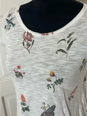 Lucky Brand Tee Shirt Flowers thumbnail 3