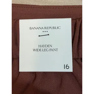 Banana Republic Hayden Wide-Leg Pant Brown 16 Womens High Rise NEW thumbnail 6