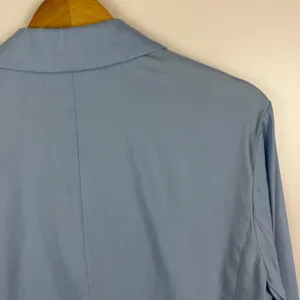 NWT J Jill Love‎ Linen Skyline Blue Blazer Jacket Size XL Coastal Office Capsule thumbnail 4