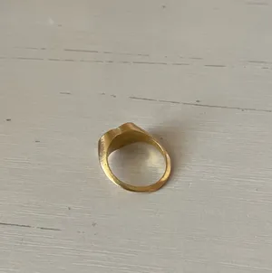 Madewell NWOT 10k gold plated signet heart ring thumbnail 2