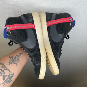 Nike Blazer Mid Rebel Black Summit White Suede High Top BQ4022-005 Womens 11 thumbnail 4
