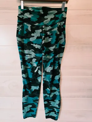 {8} Lululemon Base Pace Heritage 365 Tidewater Teal Camo High Rise Legging thumbnail 7