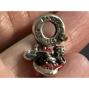 Pandora Disney Parks Minnie Mouse Dangle Charm S925 ALE Sterling Silver thumbnail 2