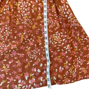 Roxy Hello Petal Woven Mini Dress On or Off Shoulder Fall Smocked Size Small thumbnail 14