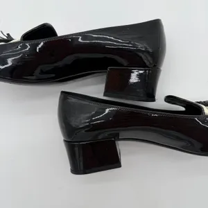 Saint Laurent Elegant Patent Leather Tassel Accents Pumps Women's Size 7 IT 37 thumbnail 4